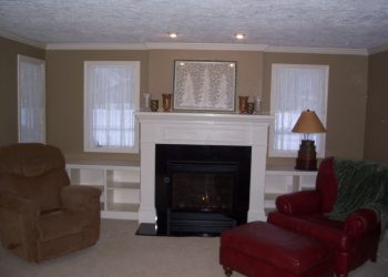 New Fireplace, Mantle & Display Shelves in Webster