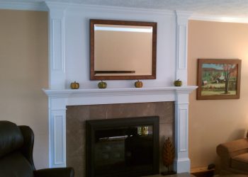 New Fireplace Surround in Fairport